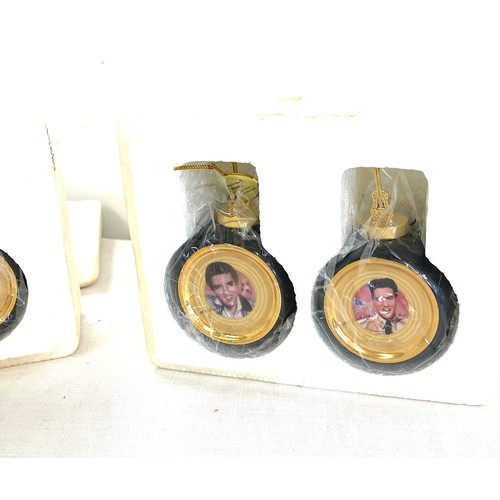 335 - Set of Elvis Bradford Exchange Christmas Ornaments includes sets 68964 68965 and 68966, all in origi... 