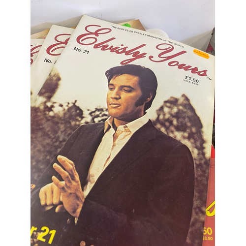 356 - Large selection of Elvis yours magazines from volume 5 onwards