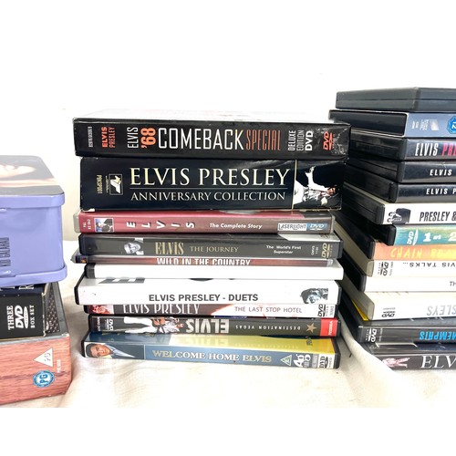 435 - Selection Of Elvis Presley DVDs includes The Road show, The Last 24 Hours, Elvis By The Presley etc