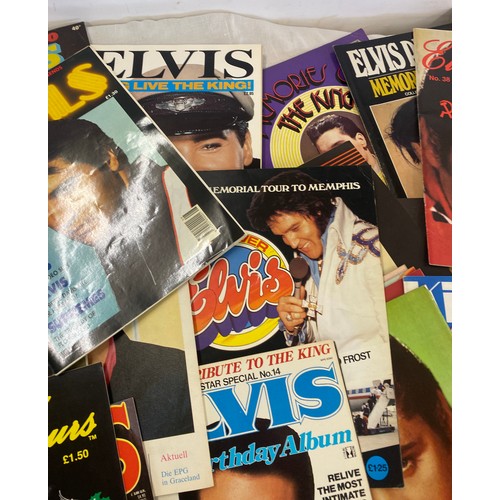 358 - Large selection of Elvis Presley collectors magazines includes Photo Album, Now Dig This, Elvis His ... 