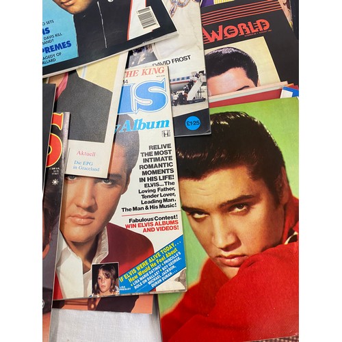 358 - Large selection of Elvis Presley collectors magazines includes Photo Album, Now Dig This, Elvis His ... 