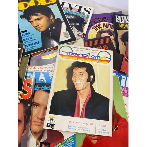 358 - Large selection of Elvis Presley collectors magazines includes Photo Album, Now Dig This, Elvis His ... 