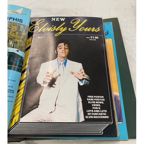 225 - 2 Folders of Elvis Presley Collectors magazines