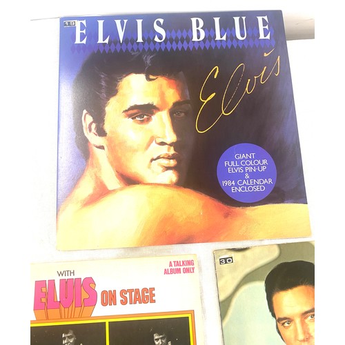 198 - 3 Elvis Presley records includes Having Fun With Elvis On Stage, Elvis Blue and Elvis ECP-101