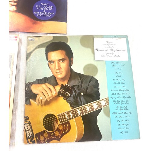 198 - 3 Elvis Presley records includes Having Fun With Elvis On Stage, Elvis Blue and Elvis ECP-101