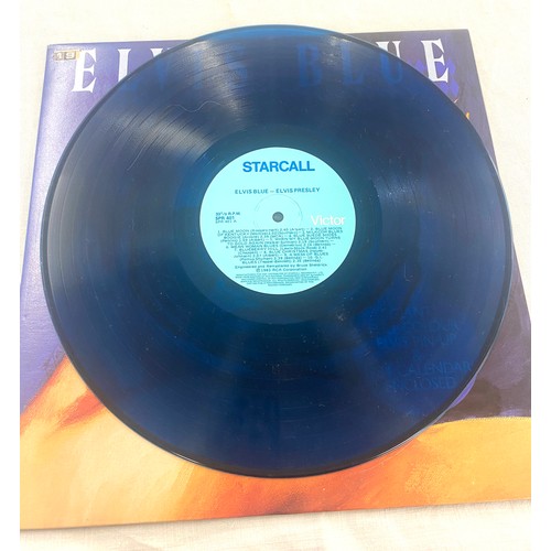 198 - 3 Elvis Presley records includes Having Fun With Elvis On Stage, Elvis Blue and Elvis ECP-101