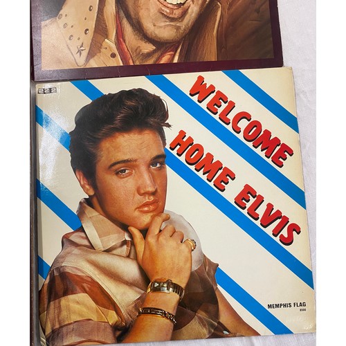 234 - 4 Elvis Presley records includes Elvis Today, Welcome Home Elvis, Elvis Welcome To My World, Elvis, ... 