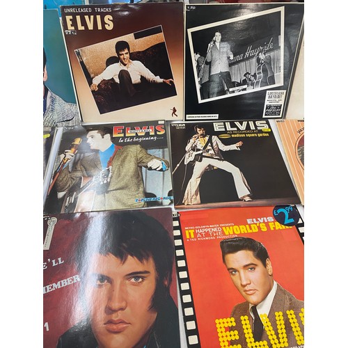 222 - Selection of 12 Elvis Presley records includes 20 Rock and Roll Hits, Unreleased Tracks, We'll Remeb... 