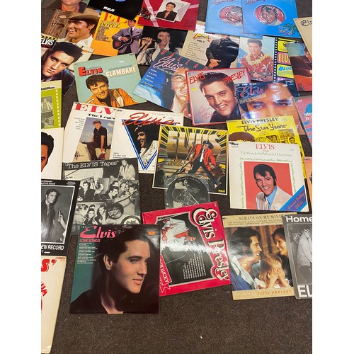 168 - Large selection of Elvis Presley Records includes I Got Lucky, Christmas Album, Inspirations etc