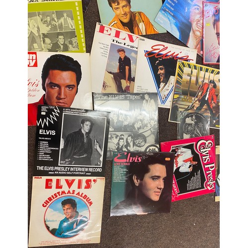 168 - Large selection of Elvis Presley Records includes I Got Lucky, Christmas Album, Inspirations etc