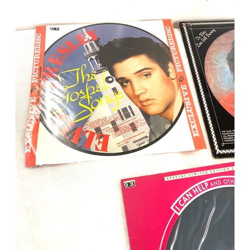 206 - Selection of Elvis Presley Picture discs includes Love Still Burning The Gospel Song etc