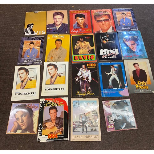 378 - Large selection of Elvis Presley collectors calendars includes years 1995, 1998  etc