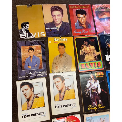 378 - Large selection of Elvis Presley collectors calendars includes years 1995, 1998  etc