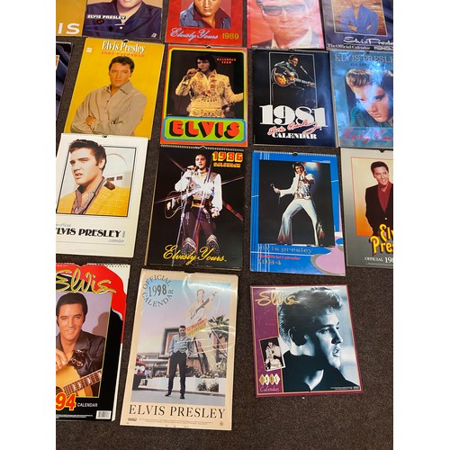 378 - Large selection of Elvis Presley collectors calendars includes years 1995, 1998  etc