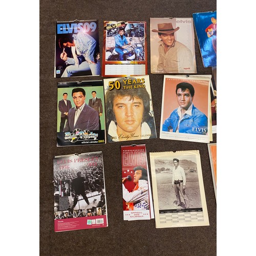 374 - Large selection of Elvis Presley collectors calendars includes years 1995, 1994, 1998 etc