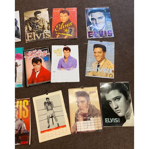 373 - Large selection of Elvis Presley collectors calendars includes years 2005, 2009, 2000 etc