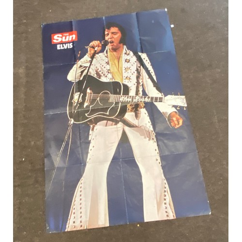 433 - Elvis Presley Vintage 1977 The Sun Newspaper Poster measures approx 40”x60