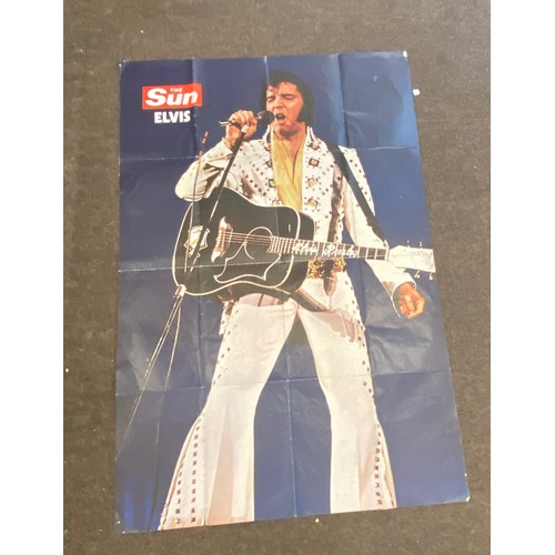 433 - Elvis Presley Vintage 1977 The Sun Newspaper Poster measures approx 40”x60