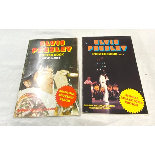 383 - Two Vintage Elvis Presley Poster book includes New Series and Poster Book Vol 1