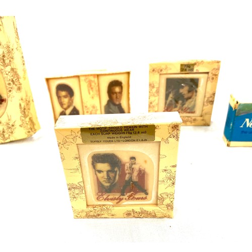 420 - Selection of Elvis Presley memorabilia Soap bars etc