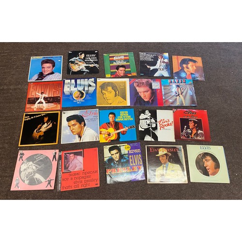 215 - Large Selection of Elvis Presley Records includes Stuck on you Elvis Presley, Elvis Golden Records, ... 