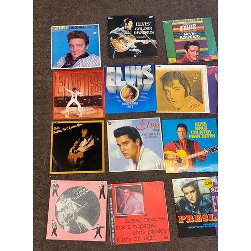 215 - Large Selection of Elvis Presley Records includes Stuck on you Elvis Presley, Elvis Golden Records, ... 