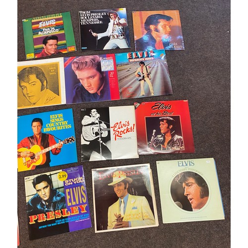 215 - Large Selection of Elvis Presley Records includes Stuck on you Elvis Presley, Elvis Golden Records, ... 