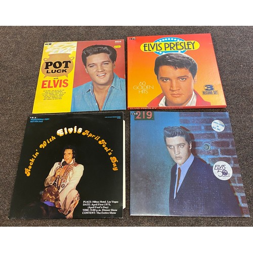 230 - Four Elvis Presley records includes Pot Luck with Elvis, 60 Golden Hits Elvis 50th Anniversary and R... 