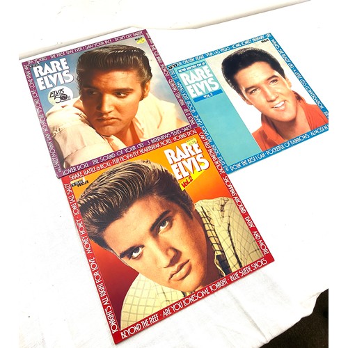 Volumes 1,2 and 3 of Rare Elvis records, Never before on LP, Shake Rattle and Roll, Im Yours