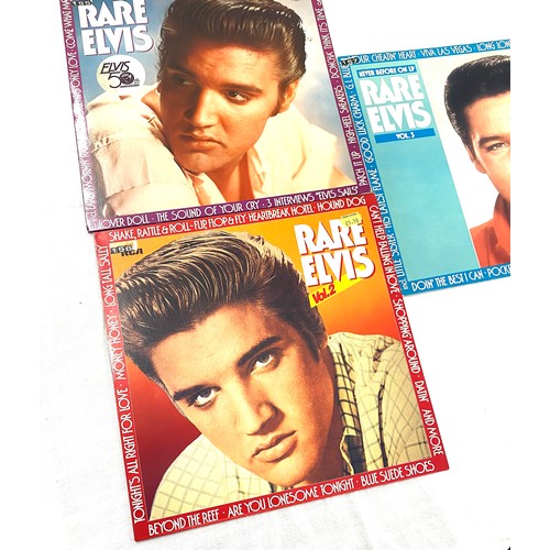 220 - Volumes 1,2 and 3 of Rare Elvis records, Never before on LP, Shake Rattle and Roll, Im Yours