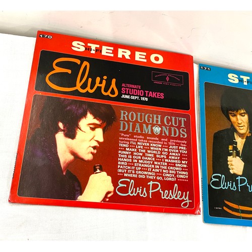 210 - 2 Elvis Presley Stereo Hi-Fi Records, Rough Cut Diamonds Volumes 1 and 2