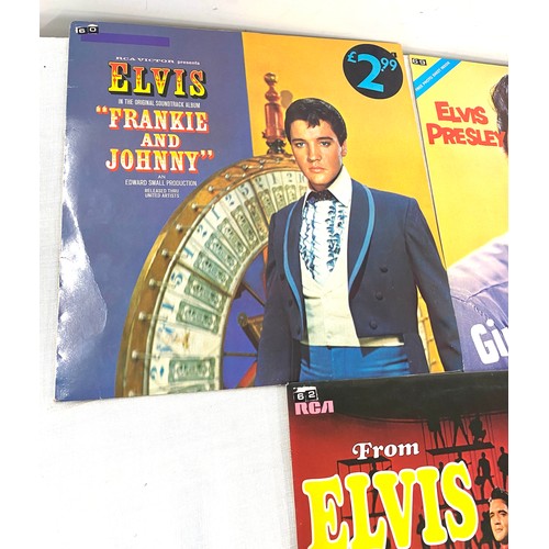 208 - Three Elvis Presley Records includes Elvis Frankie and Johny, Elvis Presley Girls Girls and more Gir... 