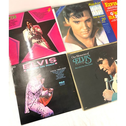 202 - Eight Elvis Presley records includes Our Memories Elvis Volume 2, Personally Elvis, Please Dont Stop... 