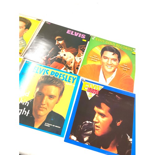 201 - Eight Elvis Presley records includes Gold Record Volume 5, Volume 4, Evlic Presley Golden Hits, Good... 