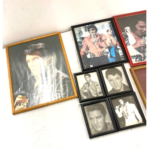 333 - Large selection of Elvis Presley framed prints