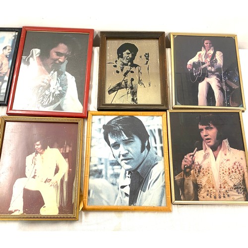 333 - Large selection of Elvis Presley framed prints