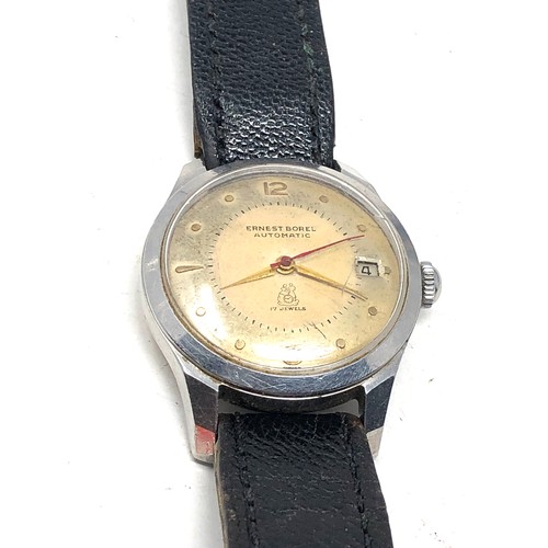 479 - Vintage ernest borel automatic gents wristwatch the watch does tick