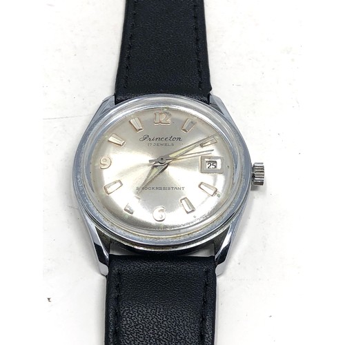 486 - Vintage Princeton gents wristwatch the watch is ticking