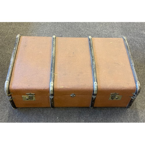 327 - Vintage travel trunk, approximate measurements:  Length 36 inches, width 221 inches, Height 12.5 inc... 