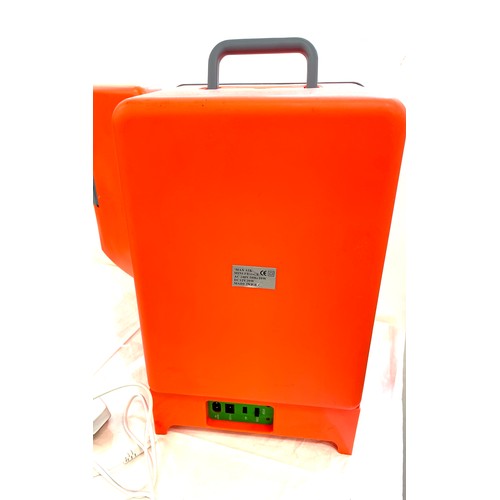 185 - Portable Max air mini fridge, untested, approximate measurements: Height 17 inches, Width 11 inches,... 