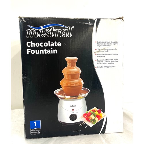 317 - Boxed Small Mistrol chocolate fountain, new in box