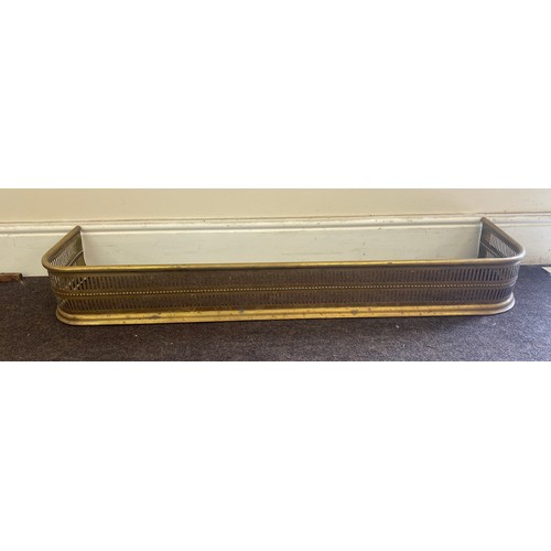 235 - Brass fire guard, approximate measurements:  Height Width 48 inches, Height 13 inches