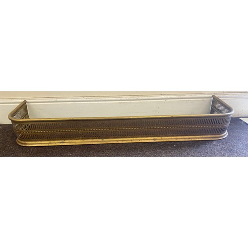 235 - Brass fire guard, approximate measurements:  Height Width 48 inches, Height 13 inches