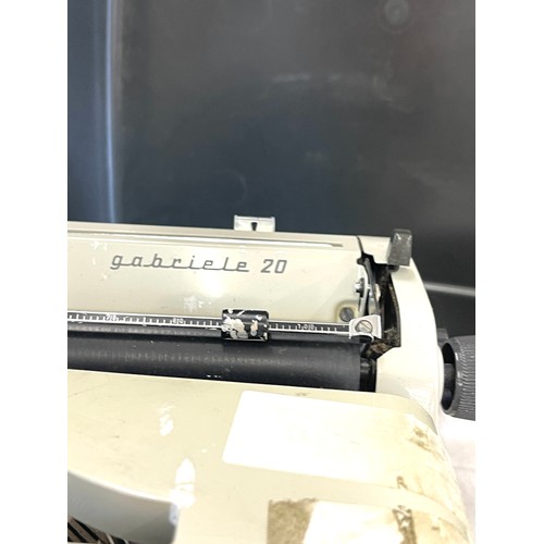 247 - Vintage Adler Gabriele 20 typewriter with 4 ribbons in hard case