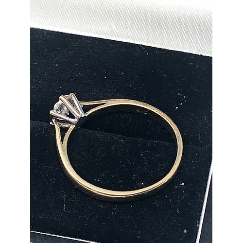 57 - 9ct gold diamond ring weight 1.6g