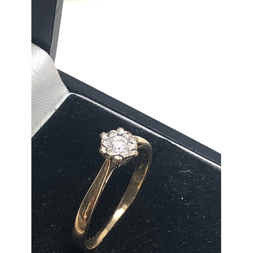 57 - 9ct gold diamond ring weight 1.6g