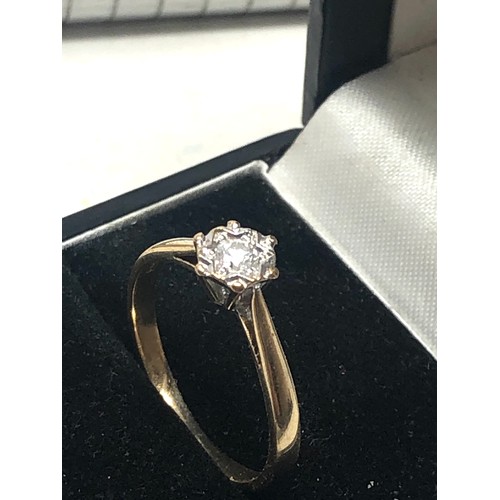 57 - 9ct gold diamond ring weight 1.6g