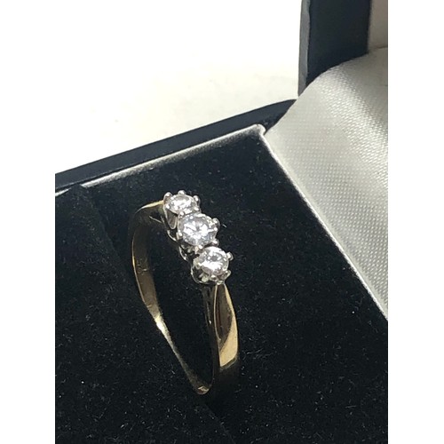 58 - 9ct gold diamond ring weight 2.2g 0.25ct diamonds