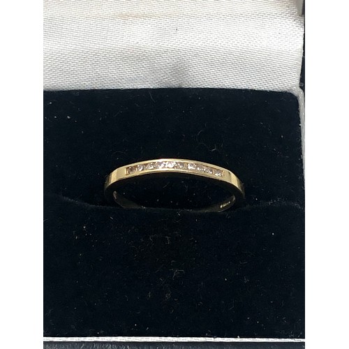 69 - 9ct gold diamond ring weight 1.3g