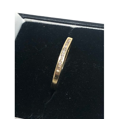 69 - 9ct gold diamond ring weight 1.3g